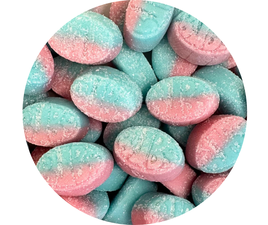 🫐 BUBS Raspberry Blueberry Ovals Mini – Framboise & Myrtille (100gr)