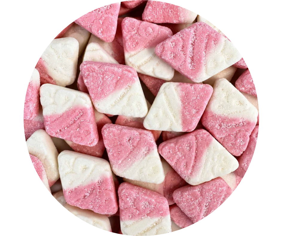 🍓 BUBS Strawberry Vanilla Diamond Bites – Fraise & Vanille (100gr)