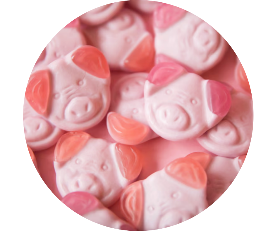 Pink Pig 🐷 – Bonbons Fraise, Framboise & Cerise