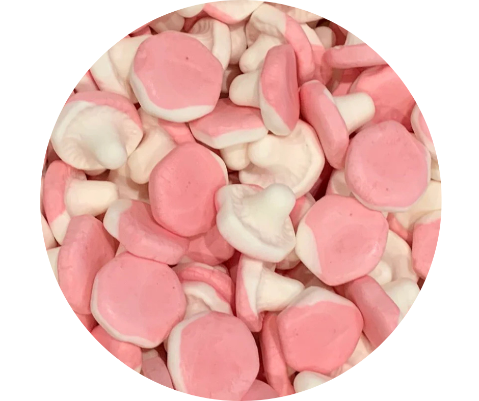 Marshmallow Mushroom 100g | Bonbons suédois mousseux à la fraise 🍄🍓🇸🇪