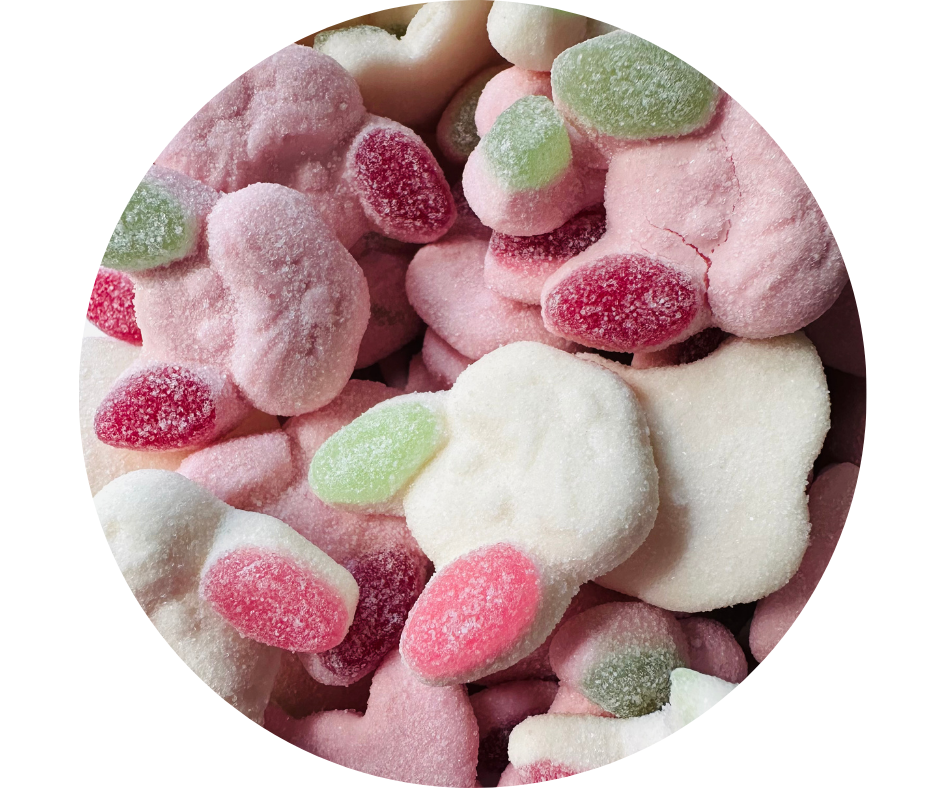 Sour Rabbit 🐰⚡ – Bonbons Acidulés Fraise, Cassis, Framboise & Cerise