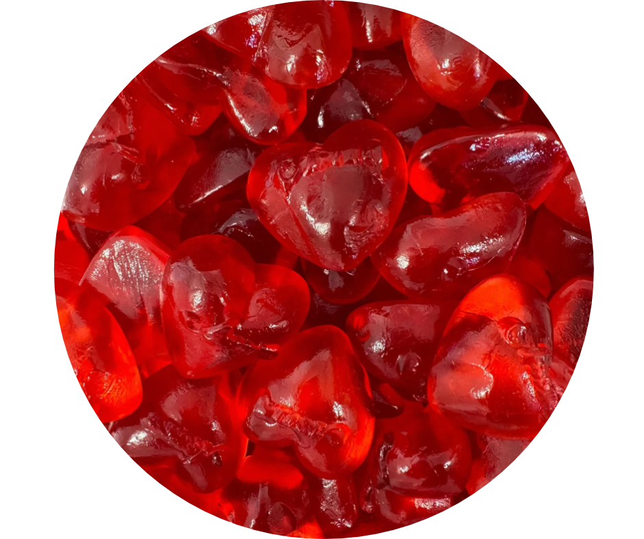 Big Jelly Hearts ❤️ – Gros Cœurs Gélifiés Fraise | 100 g