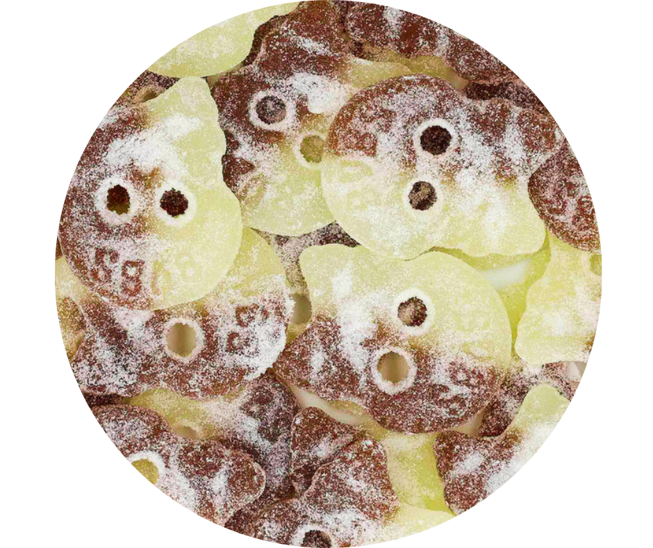 BUBS Cool Cola Skull 100 g | Bonbons suédois acidulés au cola 💀🥤🇸🇪